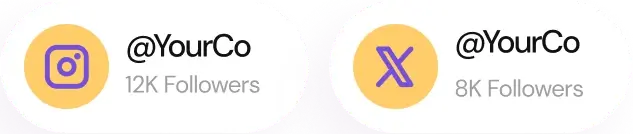 accounts with followers numbers