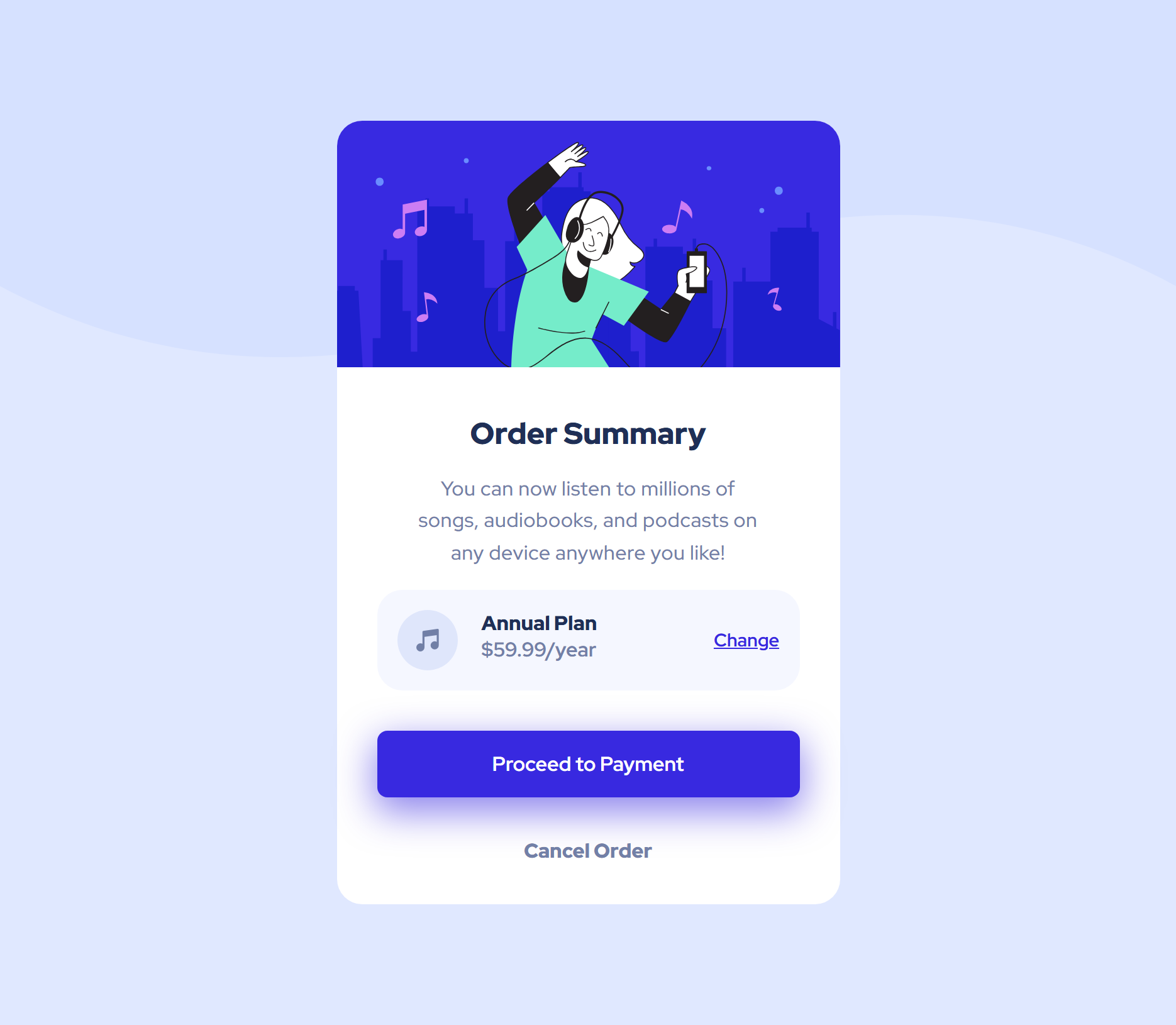 Order Summary Challenge