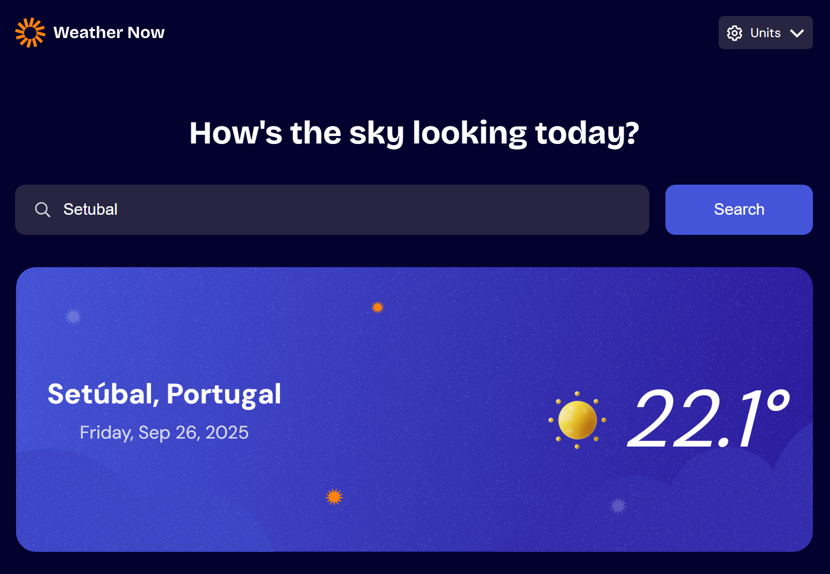 Weather App challenge Challenge